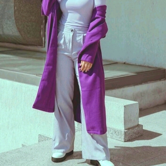 Corduroy Wide Leg Pants - Picture 5 of 13